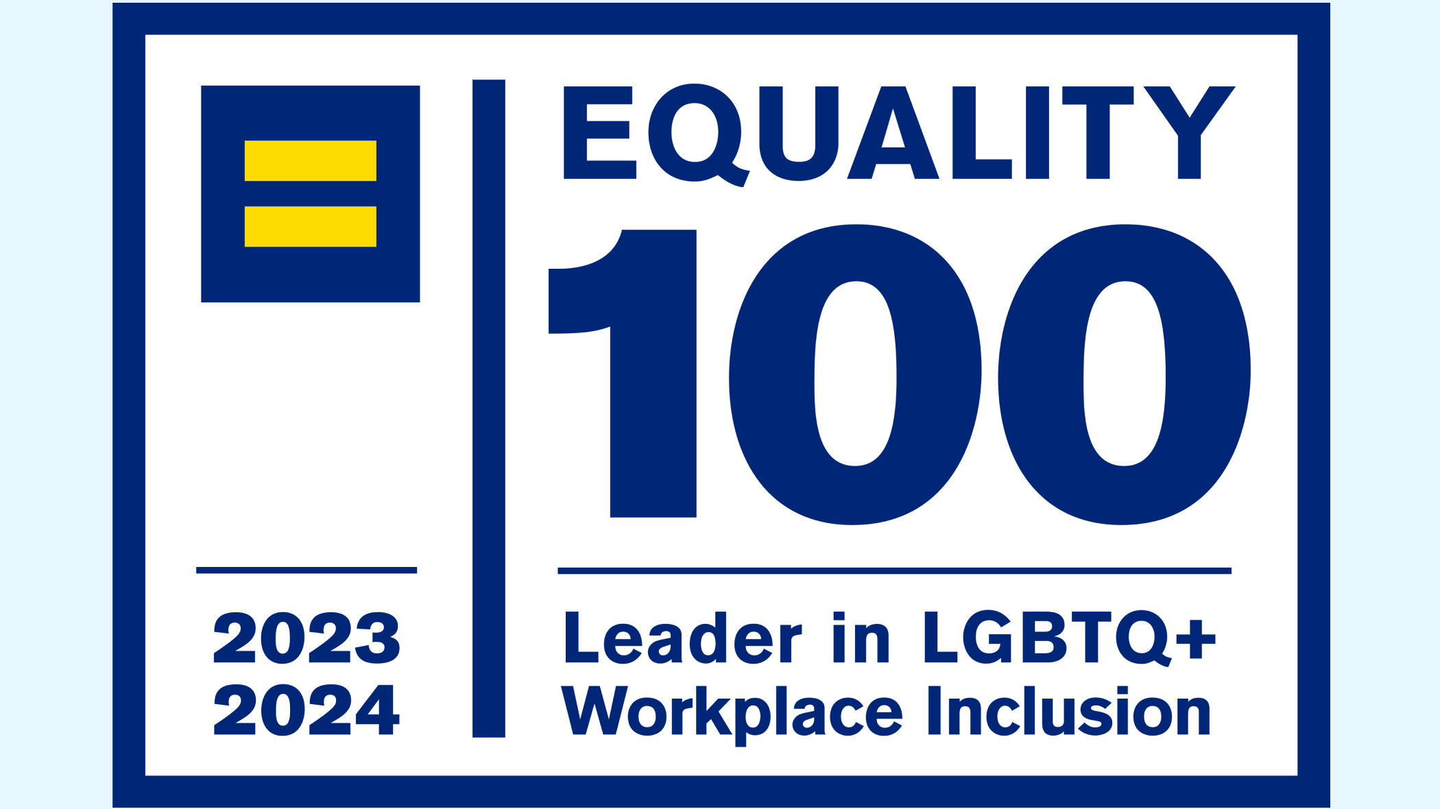 Human Rights Campaign Foundation’s 2023-2024 Corporate Equality Index logo