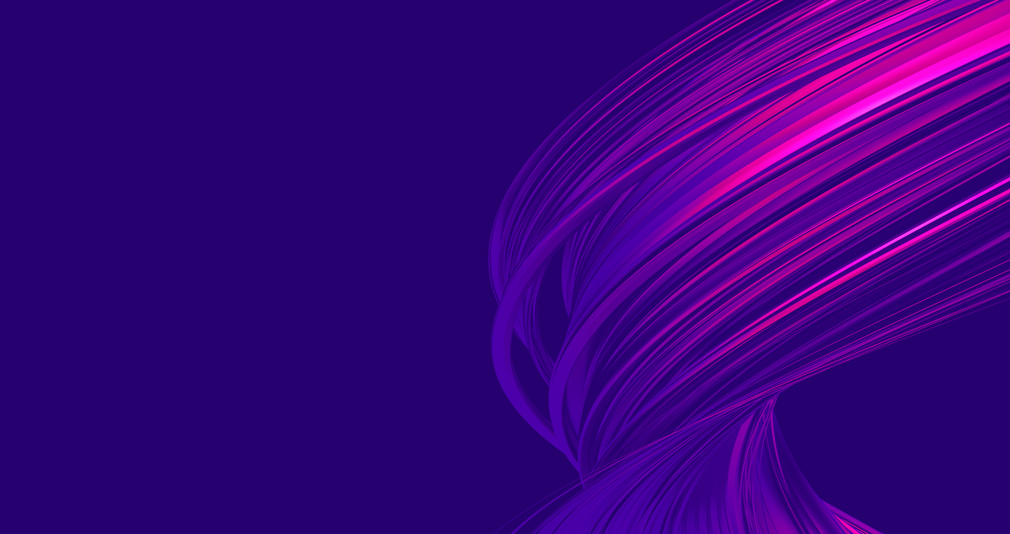 Abstract hero image left dark right whirled magenta